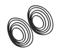 Hemobllo Eva Aquarium Floating Plant Rings 80-200mm 10pcs Black Fish Feeding Circles Reusable Floating Duckweed Holder for Fish Tank Isolation and Aquatic Plant Control