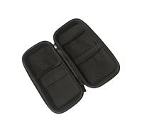 Hemobllo Eva Storage Case for Data Cables Mini Cameras Durable Zipper Bag with Inner Mesh Pockets for Organizing Electronics Compact Design for Travel and Outdoor Use Black