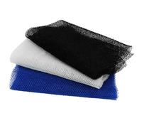 Hemobllo Exfoliating Bath Towels 3pcs Nylon Mesh Body Scrubbers Blue White Black for Shower Back Scrubbing and Skin Cleansing, Reusable Exfoliating Back Scrubbers Suitable for Daily