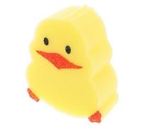 Hemobllo Exfoliating Chick-Shaped Bath Sponge Brush for Children, Cute Cartoon Animal Shower Scrubber, Soft Sponge Bath Toy for Baby Toddler Bathtub Cleaning