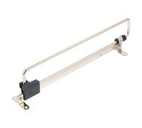 Hemobllo Extendable Pull Out Closet Rod, Adjustable Wardrobe Rail Tube, Top Mount Sliding Closet Rod, Extendable Wardrobe Clothing Rail (25CM)