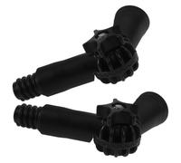 Hemobllo Extension Pole Angle Adaptor 2Pcs Threaded Hinge Tip for Window Cleaner Brush and Dusting Tools with Compatibility for American Threaded Heads