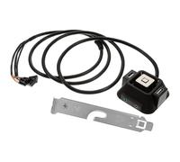 Hemobllo External PC Power Button Extension Press to Start Desktop Computer Power Supply Abs and Copper Material with Dual USB and Audio Ports for Home and Enterprise Use