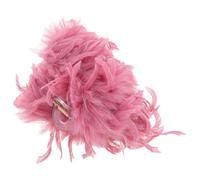 Hemobllo Extra Large Plush Hair Clips Non-slip Jumbo Claw Clips for Thick Long Hair Stylish Pink Jaw Barrettes for Women