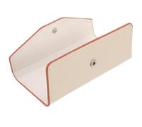 Hemobllo Eyelash Bag Extensions for Pu Tweezer Case Beige Portable and Easy to Carry Organizer for Small Storage and Tools