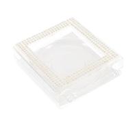 Hemobllo Eyelash Case Portable Eyelash Organizer for False Lashes Clear Plastic Storage Box with Pearl Design Lightweight Travel Eyelash Holder for Easy Access and Organization