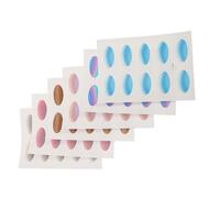 Hemobllo Eyeshadow Stickers Cosplay Eye Makeup Accessories 6 Sheets Ultrathin Waterproof Gradient for Girls Festivals and Parties