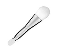 Hemobllo Face Mask Brush for Women Soft Rayon Bristles and Silver Handle, Small and Lightweight Facial Makeup Tool for Professional at Home Uses, for Applying Facial Masks and Peels