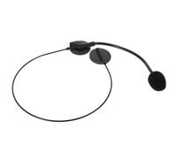 Hemobllo Fake Headset Microphone Costume Prop for Rock Star Cosplay | Black Plastic, Realistic Look, Stays Put while Dancing, for Masquerade Parties and Stage Performances