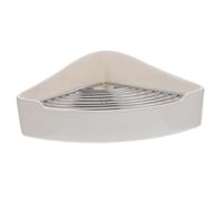 Hemobllo Fall Ceramic Triangle Corner Potty for Small Animals Rabbit Guinea Pig Hamster Litter Tray with Mesh Filter Base Leak Design for Cage Use Odor Control Suitable for Chinchillas and