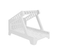 Hemobllo Fan-fold Label Holder Multi-Function Label Paper Holder 6.3x4.3x2.1inch Plastic Modern Sleek Low-Profile Easy to Assemble for Office Use