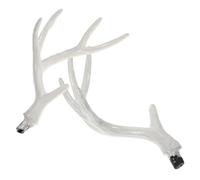 Hemobllo Faux Deer Antlers Artificial White Antlers for Crafts Costumes and Christmas Decor Deer Horn Headband