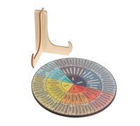 Hemobllo Feelings Wheel Wooden Emotion Chart Stand Double-sided Emotional Tool for Home Office and School Decor for and Emotional Management