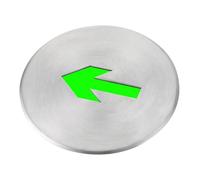 Hemobllo Fire Emergency Marker Floor Evacuation Sign 5 Pcs Waterproof Self-illuminating Stainless Steel Fluorescent Material for Outdoor and Offices Use
