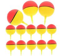 Hemobllo Fishing Floats with Outstanding Buoyancy and Wear-resistant Features 20pcs Spherical Plastic Sleek Slider Floats and Live Bait Rig Accessories for Rock Fishing