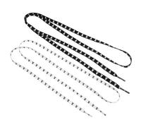 Hemobllo Flat Shoelaces Polyester Material 2 Pairs with Unique Skull Pattern 120cm Length, Reducing Pressure Points for Sneakers and Canvas Shoes for Casual and Sporty Looks