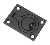 Hemobllo Flush Hatch Pull Handle for Yacht Deck and Cabinet Stainless Steel Square Recessed Marine Boat Door Handle with Comfortable Grip and Heavy Load Support, for Attic Door