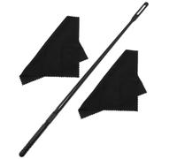 Hemobllo Flute Cleaning Stick and Cloth Set 1pcs Flute Cleaning Rod with Musical Instrument Care Tools for Wind Instrument Maintenance