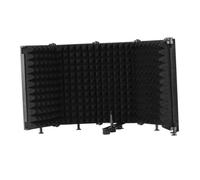 Hemobllo Foldable Microphone Shield Mic Isolation Shield for Studio Recording to Screw Portable Soundproof Cover for Desktop Stand Use