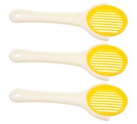 Hemobllo Foldable Plastic Queen Marking Cage 3Pcs with Handle Yellow Handheld Beekeeper Tool for Hive Management and Protective Use