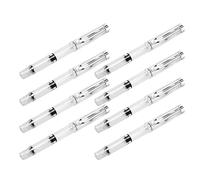 Hemobllo Fountain Ink Brush Pen 8Pcs Set Refillable with Flexible Nib for Calligraphy and Watercolour Painting Featuring Piston Filling Mechanism