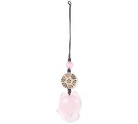 Hemobllo Fox-shaped Phone Lanyard Charm with Chalcedony Beads Lightweight and Easy to Install Mobile Phone Hanging Chain Suitable as Bag Ornament Random Color