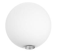 Hemobllo Frosted Glass Lamp Shade 200mm Round Globe Ball Cover for E27 Full/Half Thread Ceiling Fan Light Fixtures with Milk White Matte Finish and Foam Packaging