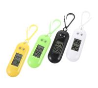 Hemobllo Funny LED Electronic Clip-On Watches for Students and Adults Portable Pocket Watch with Key Chain for Backpack Hanging Random Color
