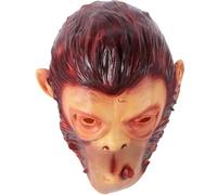 Hemobllo Funny Monkey Head Mask Latex Full Face Comfortable to Wear with No Plastic Smell for Easter and Mask Festival Party