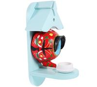 Hemobllo Garden Nesting Box Small Bird House Teapot Shape Ceramic Wood Resin Creative Style Decorative Effect Wear Resistance for Home and Orchard Use