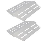 Hemobllo Gas Grill Heat Plates 2Pcs Stainless Steel Bbq Burner Covers Replacement Parts for Outdoor Barbecue Use Flame Shields