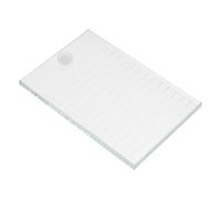 Hemobllo Glass Eyelash Extension Holder Pallet Tray More Work Space for Volume Fan Making, for Beauty Salon and Individual Eyelash Extensions Application