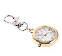 Hemobllo Golden Nursing Watch with Zinc Alloy Material and Simple Appearance, Precise Timekeeping Supports Long-Term Use, for Students as A Watch Keychain Or Backpack Keychain Accessory
