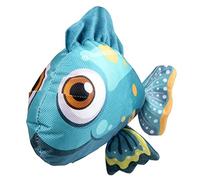 Hemobllo Goldfish Squeaky Dog Sturdy Oxford Cloth Chewing Bite Resistant Pet Sound Plush for Puppies and Small Dogs