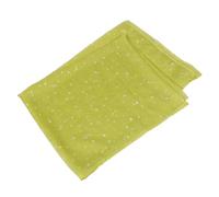 Hemobllo Green Sheer Curtains with Silver Star Foil Pattern, Polyester Window Tulle Panel with Comfortable Touch and Wear-resistant Material, for Living Room or Window Screening Decor