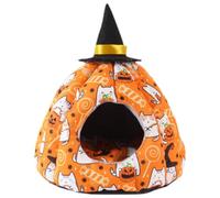 Hemobllo Guinea Pig Bed, Small Animal Bedding Pumpkin Shape Pet Cotton Nest Small for Comfortable Sleep and Keeping Warm in Cold Days for Guinea Pigs and Hedgehogs