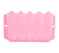 Hemobllo Guinea Pig Food Feeder Rack for Pet Cages, Pink Plastic Hay Holder with External Space-saving Design, Suitable for Chinchillas and Small Animals