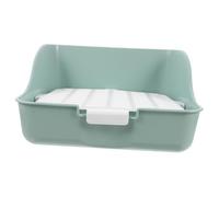 Hemobllo Guinea Pig Litter Pan Rabbit Urinal Corner Litter Tray Small Animal Potty Trainer