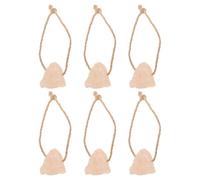 Hemobllo Guinea Pig Salt Block 6Pcs Natural Himalayan Mineral Blocks Rope for Rabbit Chewing and Animal Immune System Support
