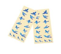 Hemobllo Guitar Fretboard Decals 2Pcs PVC Stickers Colourful Bird Design Cover Flawed Part for Electric Guitar Practice Use