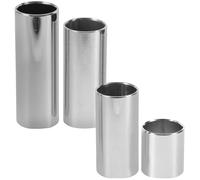 Hemobllo Guitar Slides Lightweight Design Stainless Steel 4pcs with Excellent Sound Quality Performance and Musical Instrument Slide Use for Acoustic and Electric Guitars