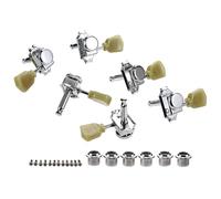 Hemobllo Guitar String Tuning Pegs for Acoustic and Electric Guitars, Semi Closed Locking Machine Heads with Smooth Gear Engagement and Easy Installation, for Recording and Practice