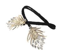 Hemobllo Hair Bun Maker Clip 1-Piece Adjustable Hair Styling Tool for Women Rhinestone French Twist Bun Maker for Updos and Special Occasions