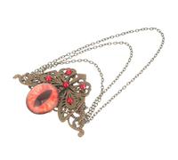 Hemobllo Hair Clip and Brooch with Unique Dual Use Evil Eye for Women Gothic Lightweight Metal and Rhinestone Design, Break Resistant for Parties and Holidays
