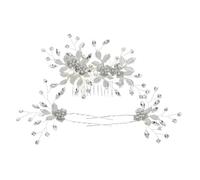 Hemobllo Hair Comb 2pcs Hairpin Flower Shape Hair Comb Headwear Alloy Rhinestone Design Elegant Retro Style for Ladies Daughter Daily Wear Holiday
