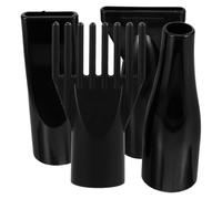 Hemobllo Hair Dryer Nozzle Attachment 4pcs Set Large and Small Round Nozzles Plus Comb for Pet Grooming and Hair Styling Suitable for Home and Professional Salon