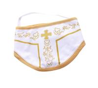 Hemobllo Halloween Dog Costume Godfather Style Pet Party Clothes Comfortable Cloth Material Easy to Put on Puppy Outfit for Photo Taking and Jogging White
