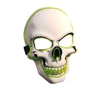 Hemobllo Halloween LED Glowing Skull Luminous Mask for Cosplay Dance Shows