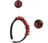 Hemobllo Halloween Party Headband for Adults with Sequins Ladybird Design, Easy to Wear Foam Carnival Hair Band, Fun Photo Prop for Cosplay and Halloween