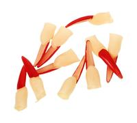 Hemobllo Halloween Witch Fake Finger Prop Red Large Nail Reusable Rubber Party Accessory for Cosplay and Horror Decorations